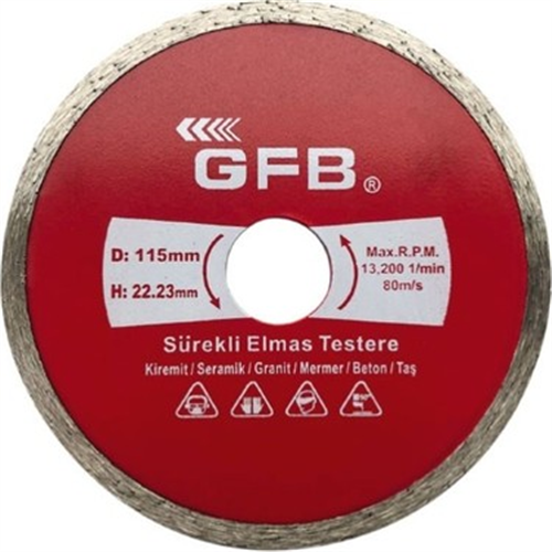 2381 GFB 180 MM SÜREKLİ TURBO ELMAS MERMER GRANİT
