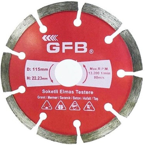 2388 GFB 115MM SOKETLİ ELMAS BETON MERMER KESİCİ