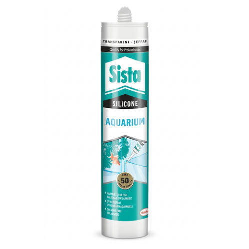 SİSTA AKVARYUM SİLİKONU ŞEFFAF 280 ML